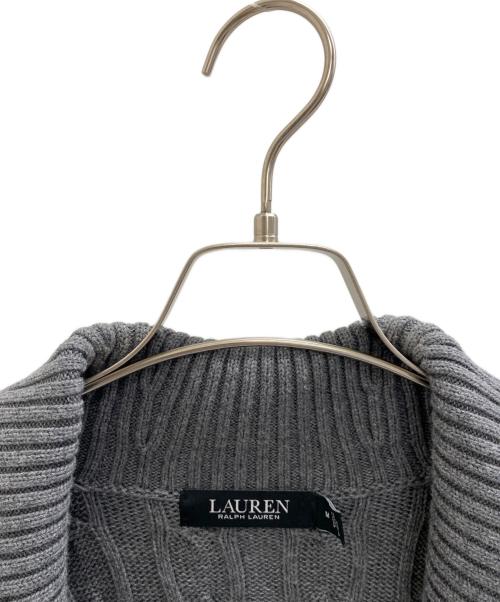 LAUREN RALPH LAUREN（ローレン ラルフ ローレン）LAUREN RALPH LAUREN (ローレン ラルフ ローレン) 厚手ニット グレー サイズ:Mの古着・服飾アイテム