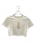 POLO RALPH LAURENポロ・ラルフローレン）の古着「コットン ジャージー Vネック Tシャツ」｜ホワイト