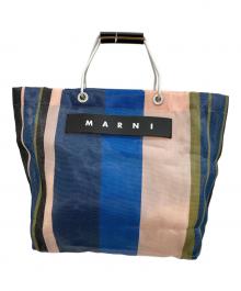 MARNI（マルニ）の古着「トートバッグ」｜ネイビー×グリーン