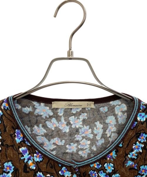 BLUMARINE（ブルマリン）BLUMARINE (ブルマリン) 薄手カーディガン ブラウン サイズ:S (36)の古着・服飾アイテム