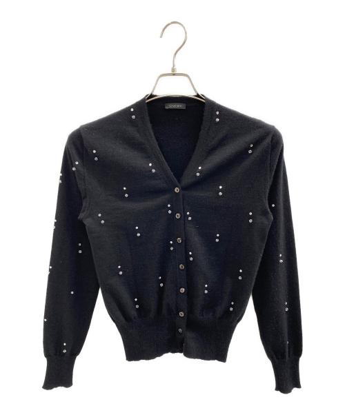 Cruciani（クルチアーニ）Cruciani (クルチアーニ) 薄手カーディガン ブラック サイズ:L (40)の古着・服飾アイテム