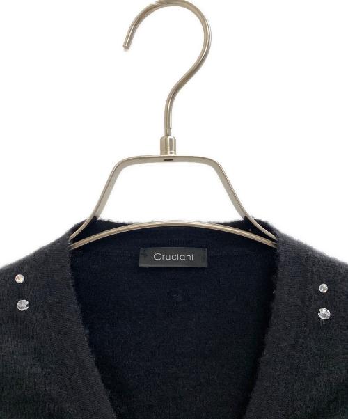 Cruciani（クルチアーニ）Cruciani (クルチアーニ) 薄手カーディガン ブラック サイズ:L (40)の古着・服飾アイテム