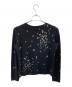 BLUMARINE (ブルマリン) 薄手カーディガン ブラック×ピンク サイズ:L (42)：7000円