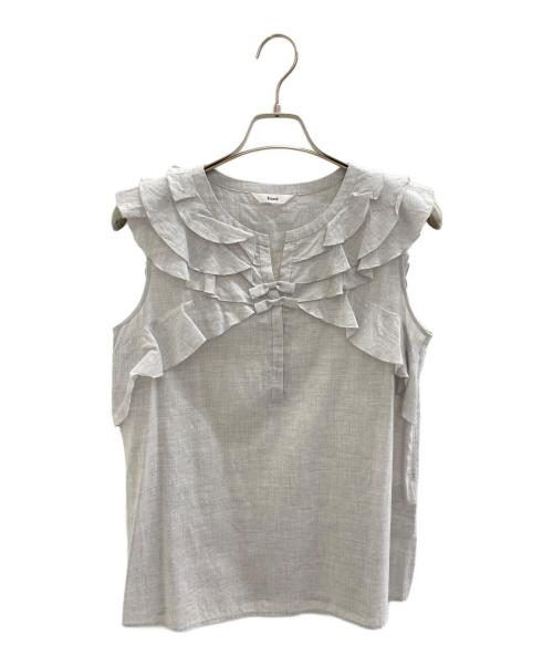 Rene（ルネ）Rene (ルネ) ノースリーブブラウス グレー サイズ:S (36)の古着・服飾アイテム