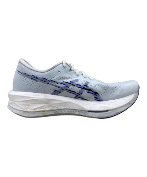 asics（アシックス）asics (アシックス) ランニングシューズ ブルー×ホワイト サイズ:28cmの古着・服飾アイテム