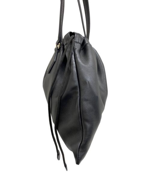 JIMMY CHOO（ジミーチュウ）JIMMY CHOO (ジミーチュウ) ドローストリング トート ミディアム ブラックの古着・服飾アイテム
