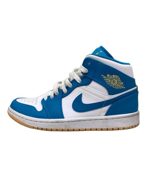 NIKE（ナイキ）NIKE (ナイキ) Air Jordan 1 MID ホワイト×ブルー サイズ:25cmの古着・服飾アイテム
