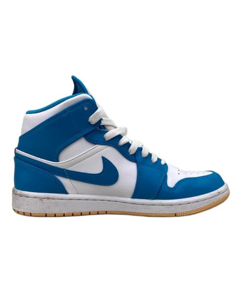 NIKE（ナイキ）NIKE (ナイキ) Air Jordan 1 MID ホワイト×ブルー サイズ:25cmの古着・服飾アイテム