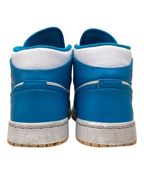 NIKE（ナイキ）NIKE (ナイキ) Air Jordan 1 MID ホワイト×ブルー サイズ:25cmの古着・服飾アイテム