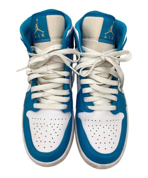 NIKE（ナイキ）NIKE (ナイキ) Air Jordan 1 MID ホワイト×ブルー サイズ:25cmの古着・服飾アイテム