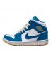 NIKE (ナイキ) Air Jordan 1 MID ホワイト×ブルー サイズ:25cm：7000円