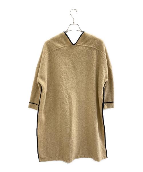 &her（アンドハー）&her (アンドハー) 長袖ワンピース ベージュ サイズ:Freeの古着・服飾アイテム