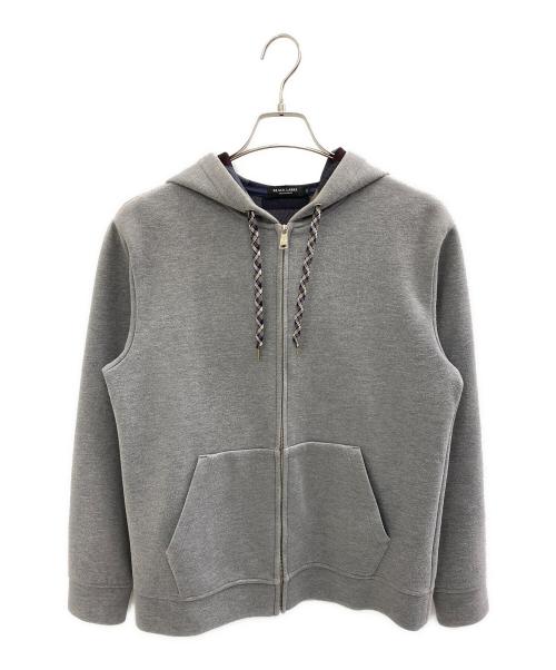 BLACK LABEL CRESTBRIDGE（ブラックレーベル クレストブリッジ）BLACK LABEL CRESTBRIDGE (ブラックレーベル クレストブリッジ) ジップパーカー グレー サイズ:Mの古着・服飾アイテム