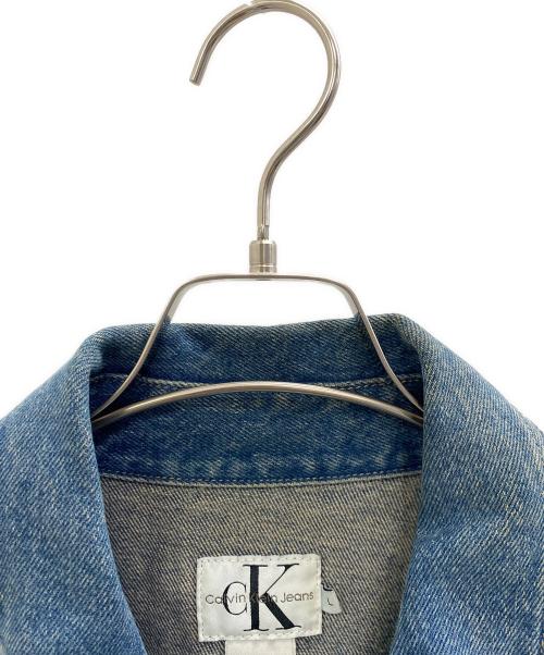 Calvin Klein（カルバンクライン）Calvin Klein (カルバンクライン) デニムジャケット ブルー サイズ:Lの古着・服飾アイテム