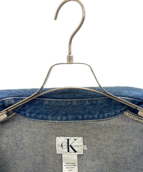 Calvin Klein（カルバンクライン）Calvin Klein (カルバンクライン) デニムジャケット ブルー サイズ:Lの古着・服飾アイテム