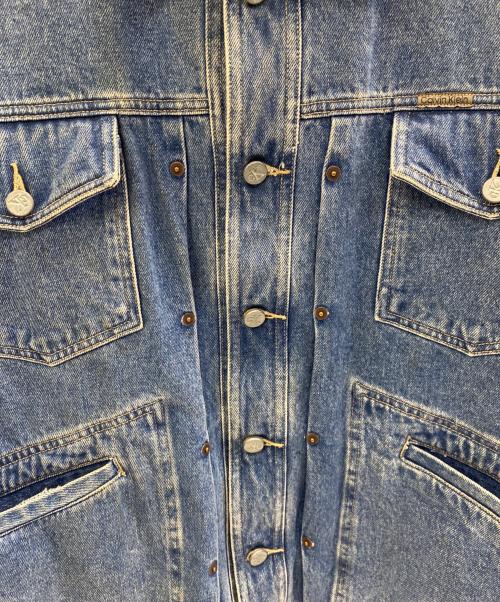 Calvin Klein（カルバンクライン）Calvin Klein (カルバンクライン) デニムジャケット ブルー サイズ:Lの古着・服飾アイテム