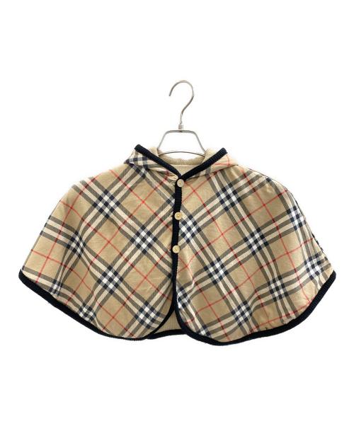 BURBERRY（バーバリー）BURBERRY (バーバリー) リバーシブル ベビーポンチョ ベージュ サイズ:2の古着・服飾アイテム