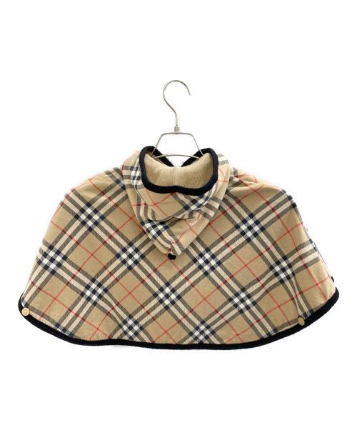 BURBERRY（バーバリー）BURBERRY (バーバリー) リバーシブル ベビーポンチョ ベージュ サイズ:2の古着・服飾アイテム