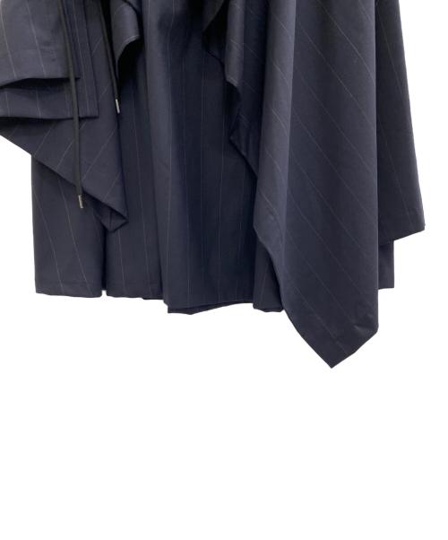 Ujoh（ウジョー）Ujoh (ウジョー) リボンデザイナシンメトリースカート ブラック サイズ:2の古着・服飾アイテム