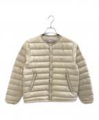 DANTONダントン）の古着「ンナーダウンクルーネックジャケット」｜ベージュ
