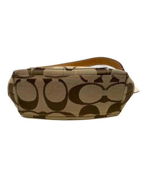 COACH（コーチ）COACH (コーチ) ワンショルダーバッグ ベージュ×ブラウンの古着・服飾アイテム