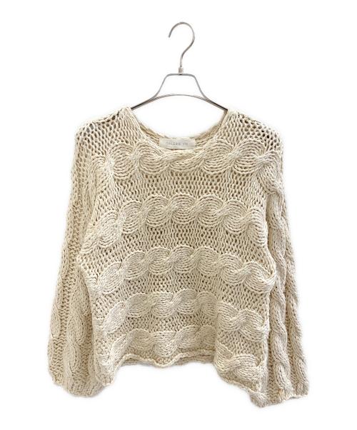 GALERIE VIE（ギャルリーヴィー）GALERIE VIE (ギャルリーヴィー) 厚手ニット アイボリー サイズ:Sの古着・服飾アイテム
