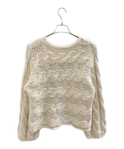 GALERIE VIE（ギャルリーヴィー）GALERIE VIE (ギャルリーヴィー) 厚手ニット アイボリー サイズ:Sの古着・服飾アイテム