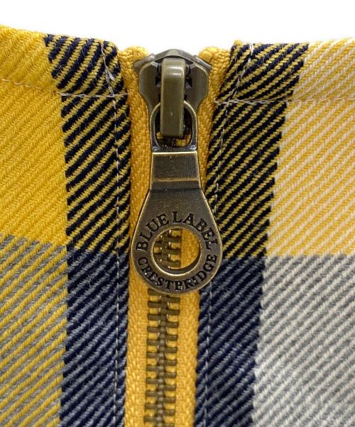 BLUE LABEL CRESTBRIDGE（ブルーレーベルクレストブリッジ）BLUE LABEL CRESTBRIDGE (ブルーレーベルクレストブリッジ) ノースリーブワンピース イエロー サイズ:36の古着・服飾アイテム