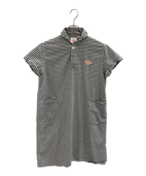 DANTON（ダントン）DANTON (ダントン) 半袖シャツ ホワイト×ブラック サイズ:36の古着・服飾アイテム