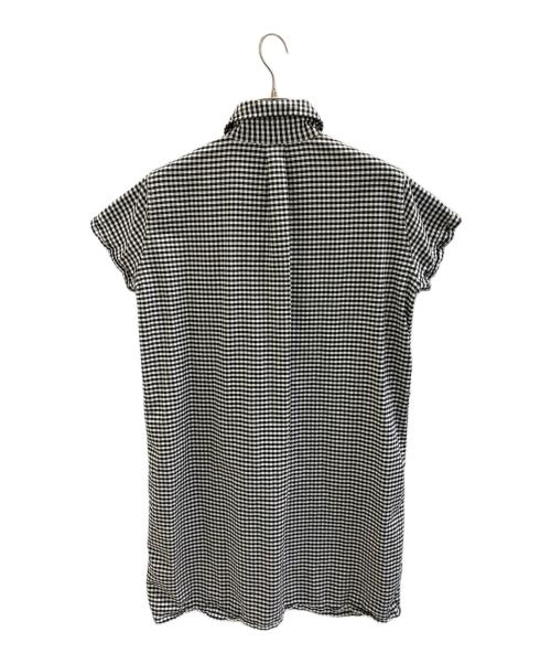 DANTON（ダントン）DANTON (ダントン) 半袖シャツ ホワイト×ブラック サイズ:36の古着・服飾アイテム