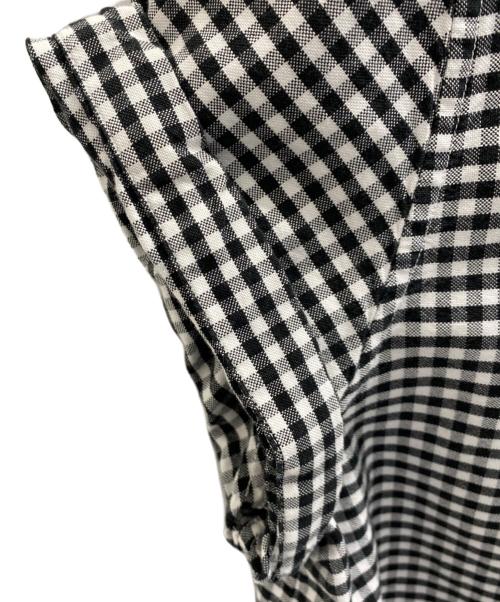 DANTON（ダントン）DANTON (ダントン) 半袖シャツ ホワイト×ブラック サイズ:36の古着・服飾アイテム