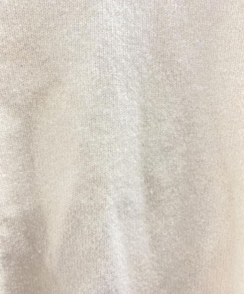 LACOSTE（ラコステ）LACOSTE (ラコステ) 厚手ニット ベージュ×ネイビー サイズ:3の古着・服飾アイテム