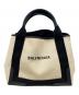 BALENCIAGA（バレンシアガ）の古着「ネイビーカバス」｜ベージュ×ブラック