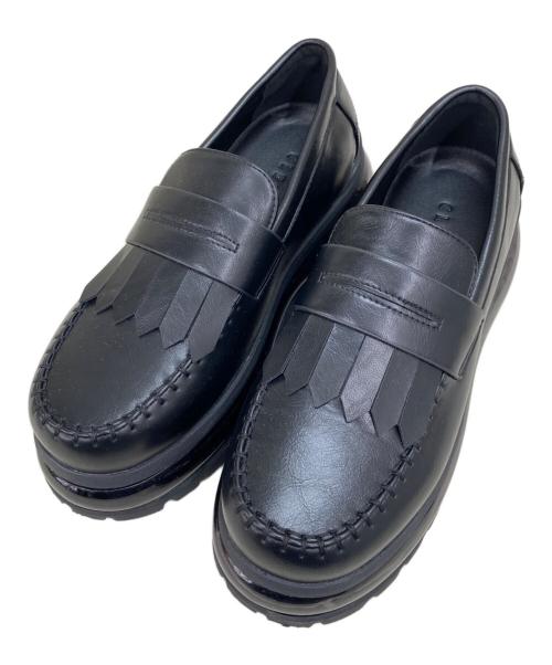 CLEL（クレイル）CLEL (クレイル) Air Cushion High Sole Loafers ブラック サイズ:Sの古着・服飾アイテム