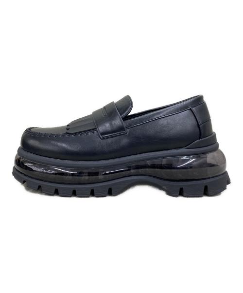 CLEL（クレイル）CLEL (クレイル) Air Cushion High Sole Loafers ブラック サイズ:Sの古着・服飾アイテム