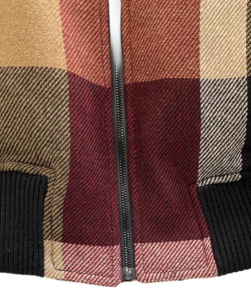 BLACK LABEL CRESTBRIDGE（ブラックレーベル クレストブリッジ）BLACK LABEL CRESTBRIDGE (ブラックレーベル クレストブリッジ) ウール混チェックボンバージャケット マルチカラー サイズ:Lの古着・服飾アイテム