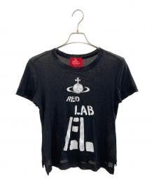 Vivienne Westwood RED LABEL（ヴィヴィアンウエストウッドレッドレーベル）の古着「メッシュ半袖カットソー」｜ブラック