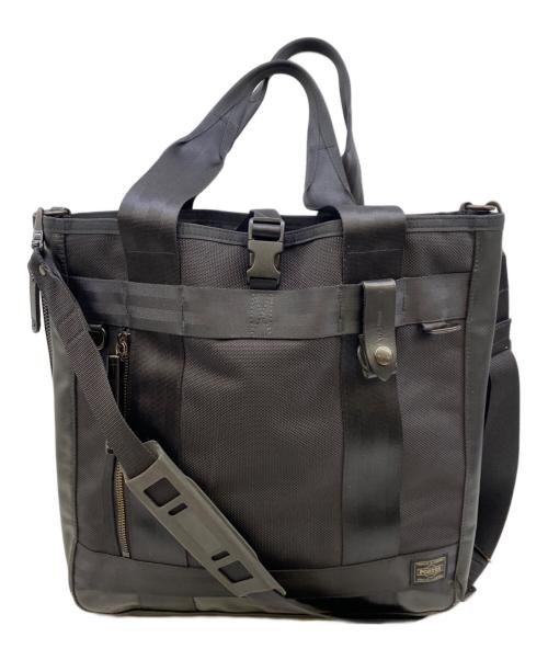 PORTER（ポーター）PORTER (ポーター) 2WAYトートバッグ ブラックの古着・服飾アイテム