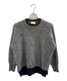 UNITED ARROWS（ユナイテッドアローズ）の古着「クルーネックニット」｜グレー×ブラック