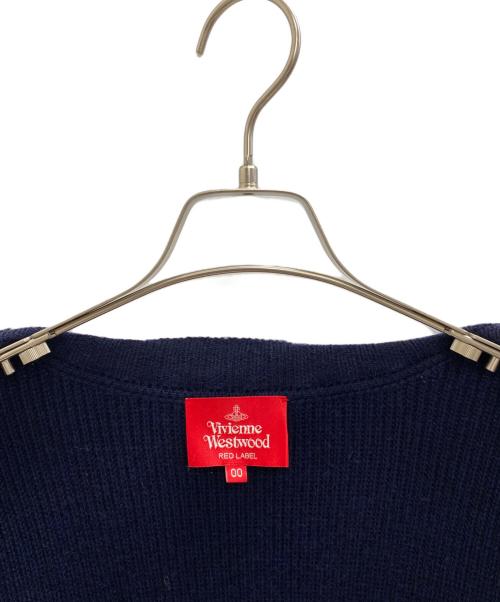 Vivienne Westwood RED LABEL（ヴィヴィアンウエストウッドレッドレーベル）Vivienne Westwood RED LABEL (ヴィヴィアンウエストウッドレッドレーベル) 厚手カーディガン ネイビー サイズ:00の古着・服飾アイテム