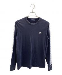 FRED PERRY（フレッドペリー）の古着「Taped Long Sleeve T-Shirt」｜ネイビー