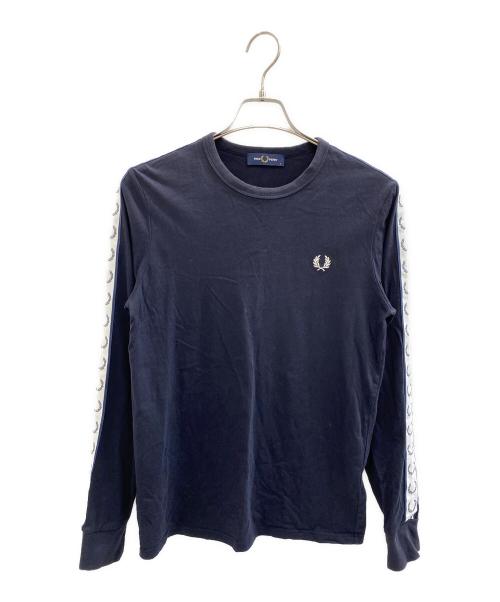 FRED PERRY（フレッドペリー）FRED PERRY (フレッドペリー) Taped Long Sleeve T-Shirt ネイビー サイズ:Sの古着・服飾アイテム