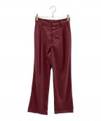 CLANEクラネ）の古着「HEM SQUEEZ 2WAY PANTS」｜レッド