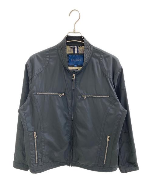 COLE HAAN（コールハーン）COLE HAAN (コールハーン) ナイロンジップスタンドカラージャケット ブラック サイズ:Lの古着・服飾アイテム