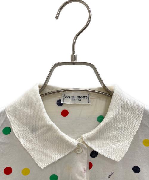 CELINE SPORTS（セリーヌ スポーツ）CELINE SPORTS (セリーヌ スポーツ) ポロシャツ ホワイト サイズ:40の古着・服飾アイテム