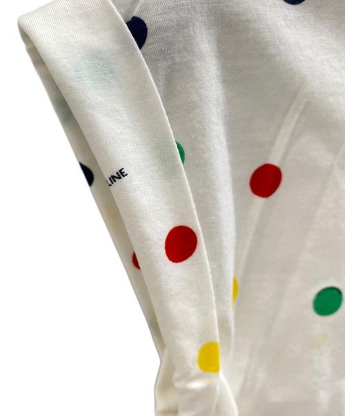 CELINE SPORTS（セリーヌ スポーツ）CELINE SPORTS (セリーヌ スポーツ) ポロシャツ ホワイト サイズ:40の古着・服飾アイテム