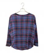 LAD MUSICIANラッドミュージシャン）の古着「PULLOVER SHIRT BIG TARTAN CHECK」｜ネイビー×レッド