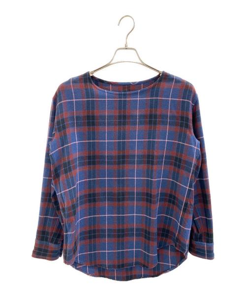 LAD MUSICIAN（ラッドミュージシャン）LAD MUSICIAN (ラッドミュージシャン) PULLOVER SHIRT BIG TARTAN CHECK ネイビー×レッド サイズ:42の古着・服飾アイテム