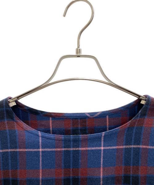 LAD MUSICIAN（ラッドミュージシャン）LAD MUSICIAN (ラッドミュージシャン) PULLOVER SHIRT BIG TARTAN CHECK ネイビー×レッド サイズ:42の古着・服飾アイテム