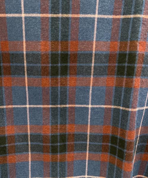 LAD MUSICIAN（ラッドミュージシャン）LAD MUSICIAN (ラッドミュージシャン) PULLOVER SHIRT BIG TARTAN CHECK ネイビー×レッド サイズ:42の古着・服飾アイテム